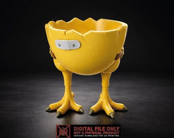 Funny Chicken Legs Easter Egg Holder 3D Print File (Digital Download)