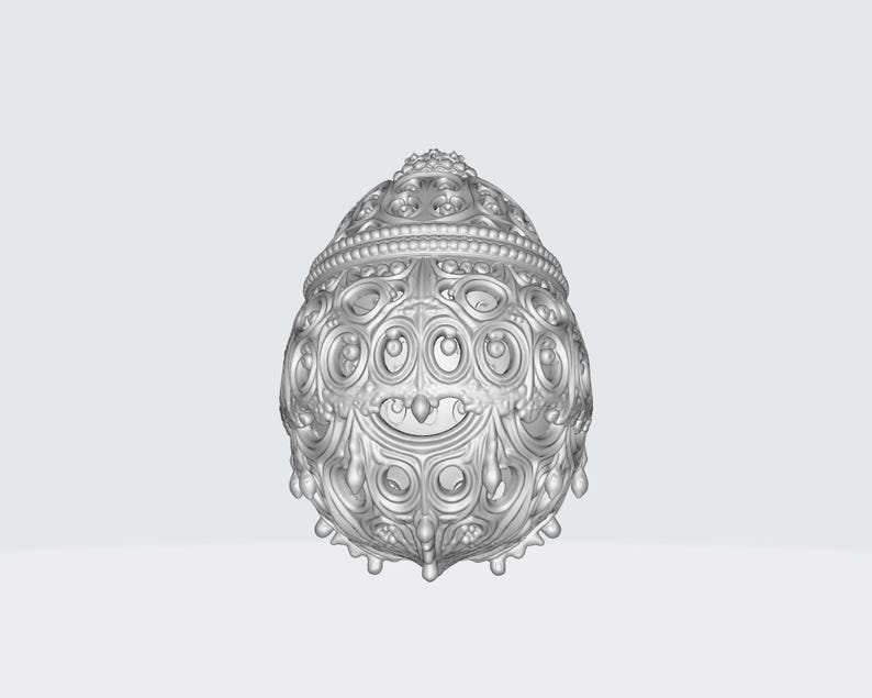 Ornate Faberge Style Easter Egg 3D Model (STL/OBJ Download) - Etsy