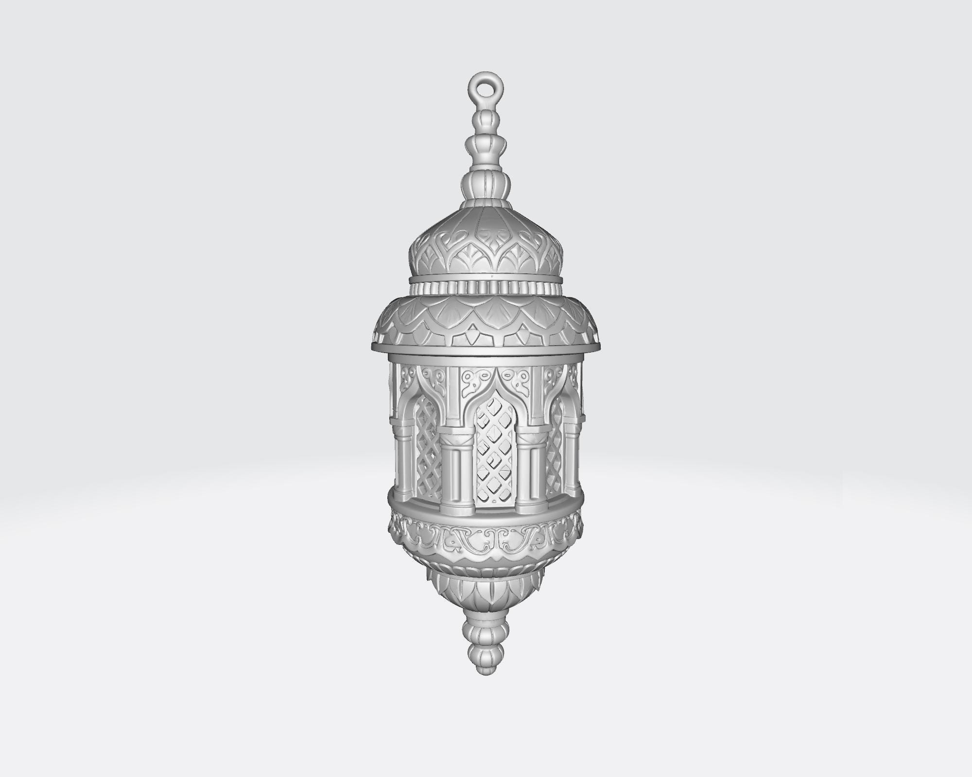 Lantern STL File, 3D Print Model, Ornate Islamic Lamp, Ramadan ...