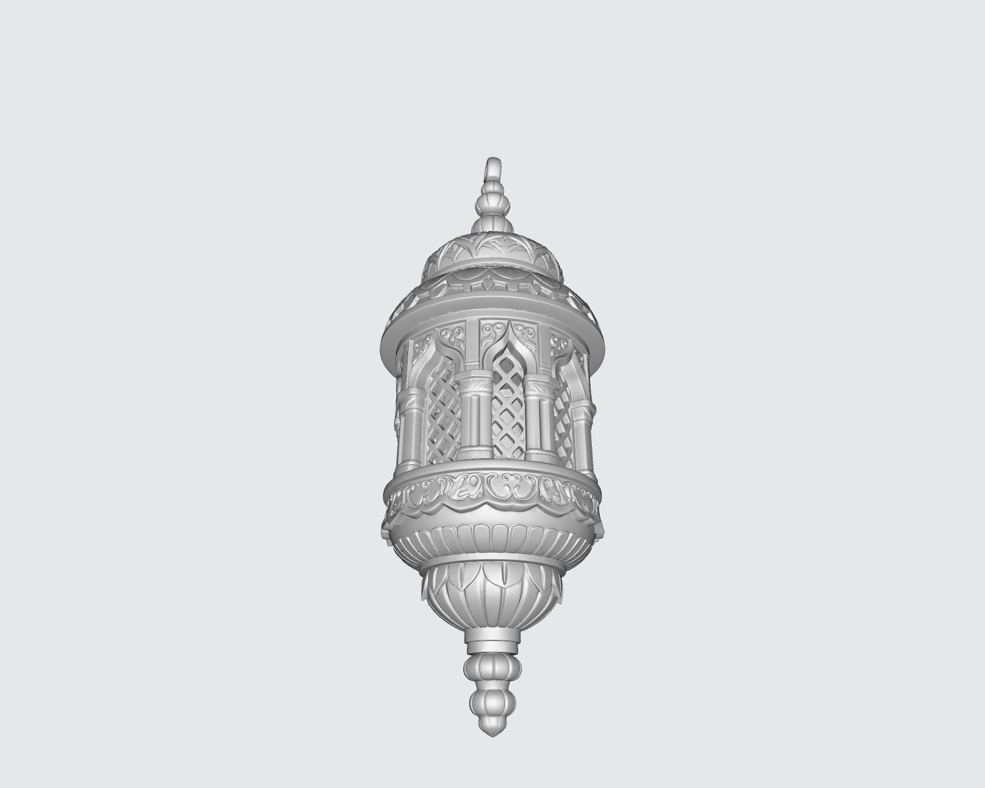 Lantern STL File, 3D Print Model, Ornate Islamic Lamp, Ramadan ...