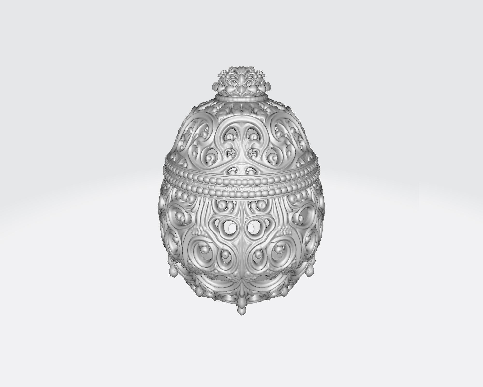 Ornate Faberge Style Easter Egg 3D Model (STL/OBJ Download) - Etsy