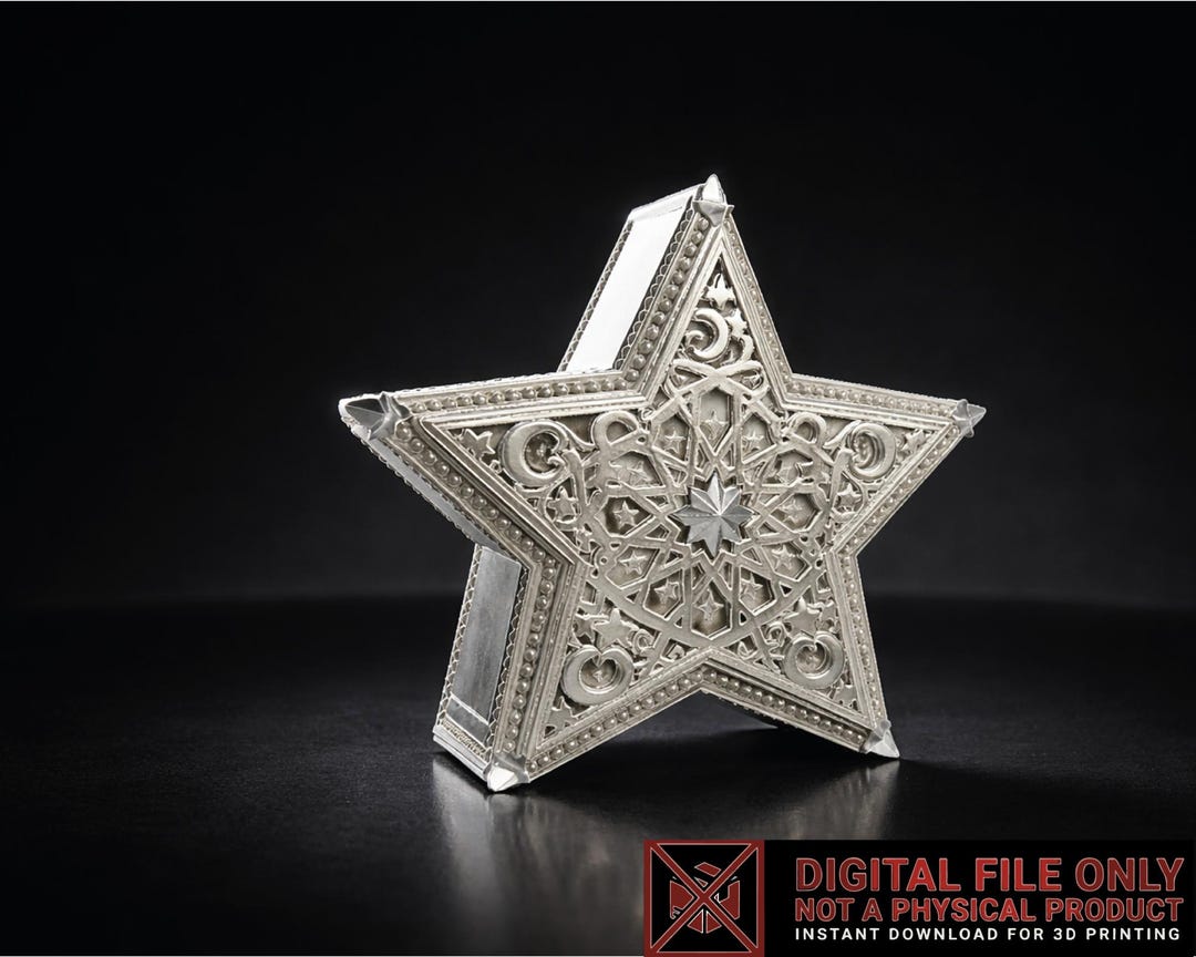 Ramadan Star Lantern STL OBJ | Islamic Geometric Decor 3D Print File ...