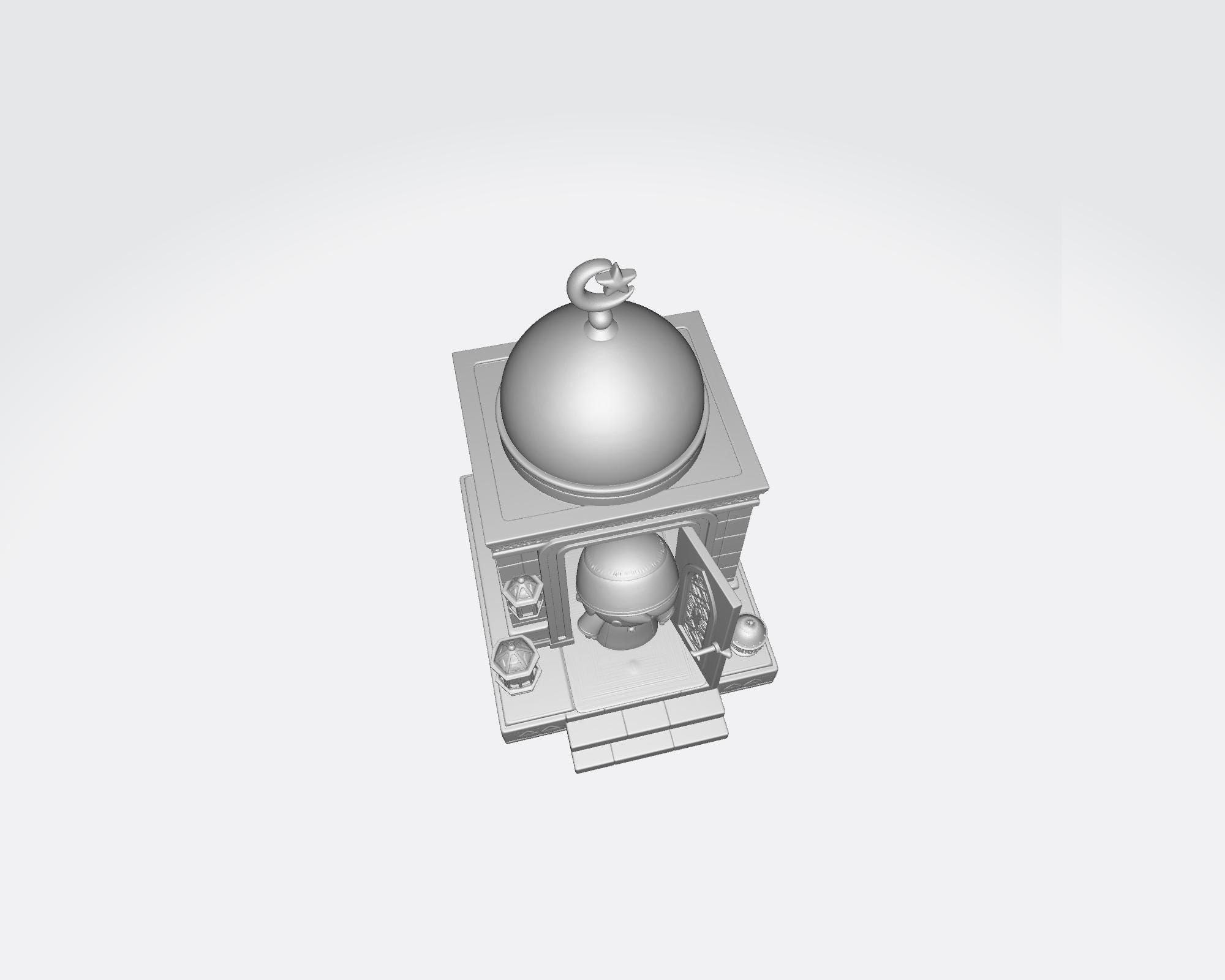 Ramadan Mosque STL 3D Print File, Islamic Decor Figurine, Cute Muslim ...