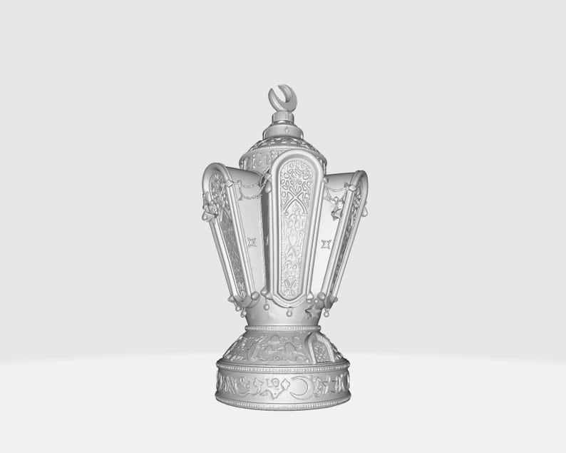 Ramadan Lantern 3D Print STL OBJ File | Islamic Decor 3D Model | Eid ...
