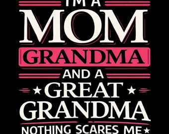 I'm a Great Grandma Now Floral Heart Announcement Design, New Great Grandma, Classic Style, Grandma, PNG, Transparent Background