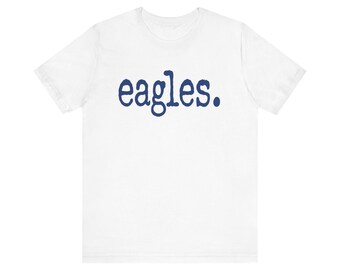 eagles.  Blue Font