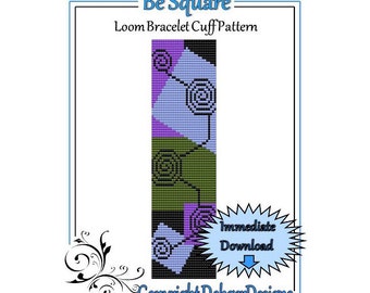 Be Square - Loom Bracelet Cuff Pattern