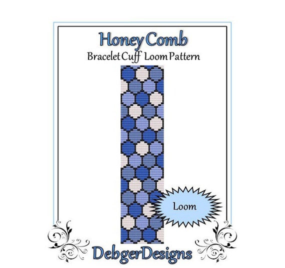 Bead Pattern Loom(bracelet Cuff)-honey Comb