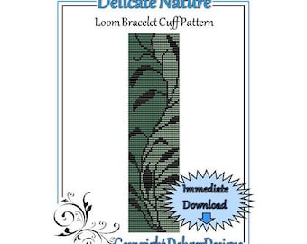 Bead Pattern Loom(Bracelet Cuff)-Delicate Nature