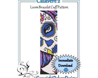 Bead Pattern Loom(Bracelet Cuff)-Calavere 2