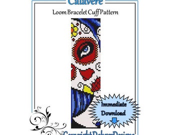 Calavere - Loom Bracelet Cuff Pattern