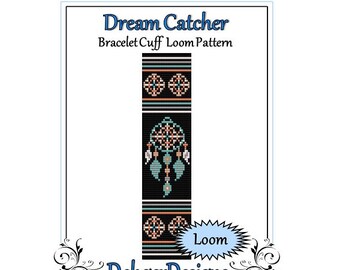 Bead Pattern Loom(Bracelet Cuff)-Dream Catcher