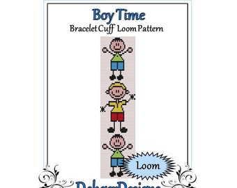 Bead Pattern Loom(Bracelet Cuff)-Boy Time