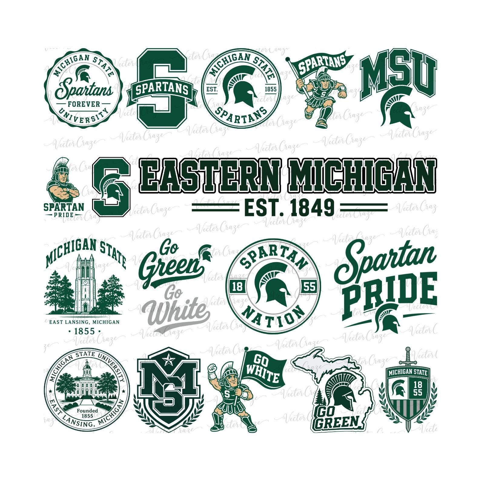 64+ Michigan State Spartans: SVG & PNG - University Cut Files, College ...