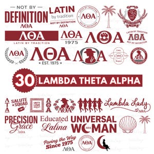 30+ Lambda Theta Alpha: SVG & PNG - Latina-based sorority, kean University (Digital Files)