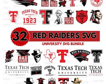32+ Texas Tech Red Raiders Bundle: SVG & PNG - Athletics, College, Red Raiders SVG, Lady, Cricut, Football (Digital Download)
