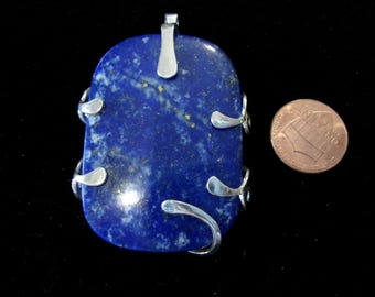 Afghanistan Lapis,925 Sterling Silver pendant,135.7 carats Afgan Lapis Lazuli