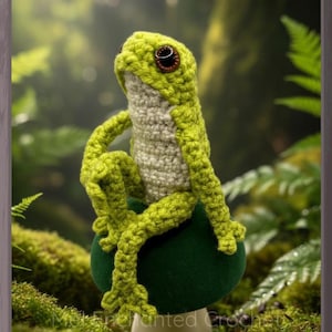 Patrón de crochet de la rana de bolsillo Pebble de Mel Enchanted Crochet - PDF digital descargable