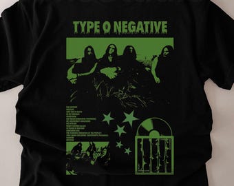 ミュージシャン TYPE O NEGATIVE band tee Type O Negative Black