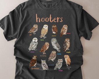 Owl Vintage 90s T-Shirt , Owl Lovers Shirt, Cute Owl Tee, Birding Nature Graphic Shirt, Forest Wildlife Bird Tee, Animal Lover Gift