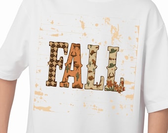 Vaquero a cuadros otoño PNG, fantasma de Halloween occidental PNG, diseño de camiseta de otoño, Hola PNG, otoño PNG, vaquero PNG, sublimación, Halloween PNG