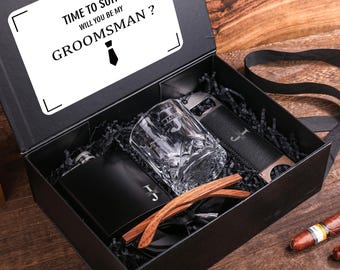 Personalised groomsmen proposal box, Groomsman proposal, Groomsman gifts set, Wedding Gift for Groomsman