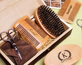 Custom Beard Grooming Kit, Personalised Beard Set, Anniversary gifts for husband, boyfriend gifts,Gift for Men