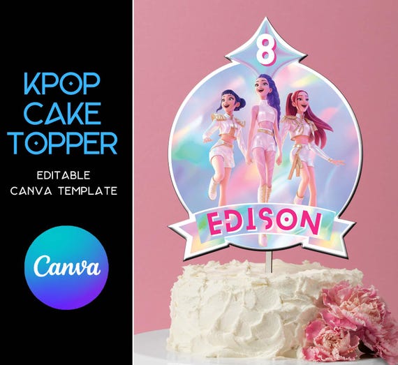 25 Toppers à Cupcakes Décoratifs K-Pop - Décoration Fête D'anniversaire Thème K-Pop Demo Hunte - Idéal Pour Gâteaux Et Desserts