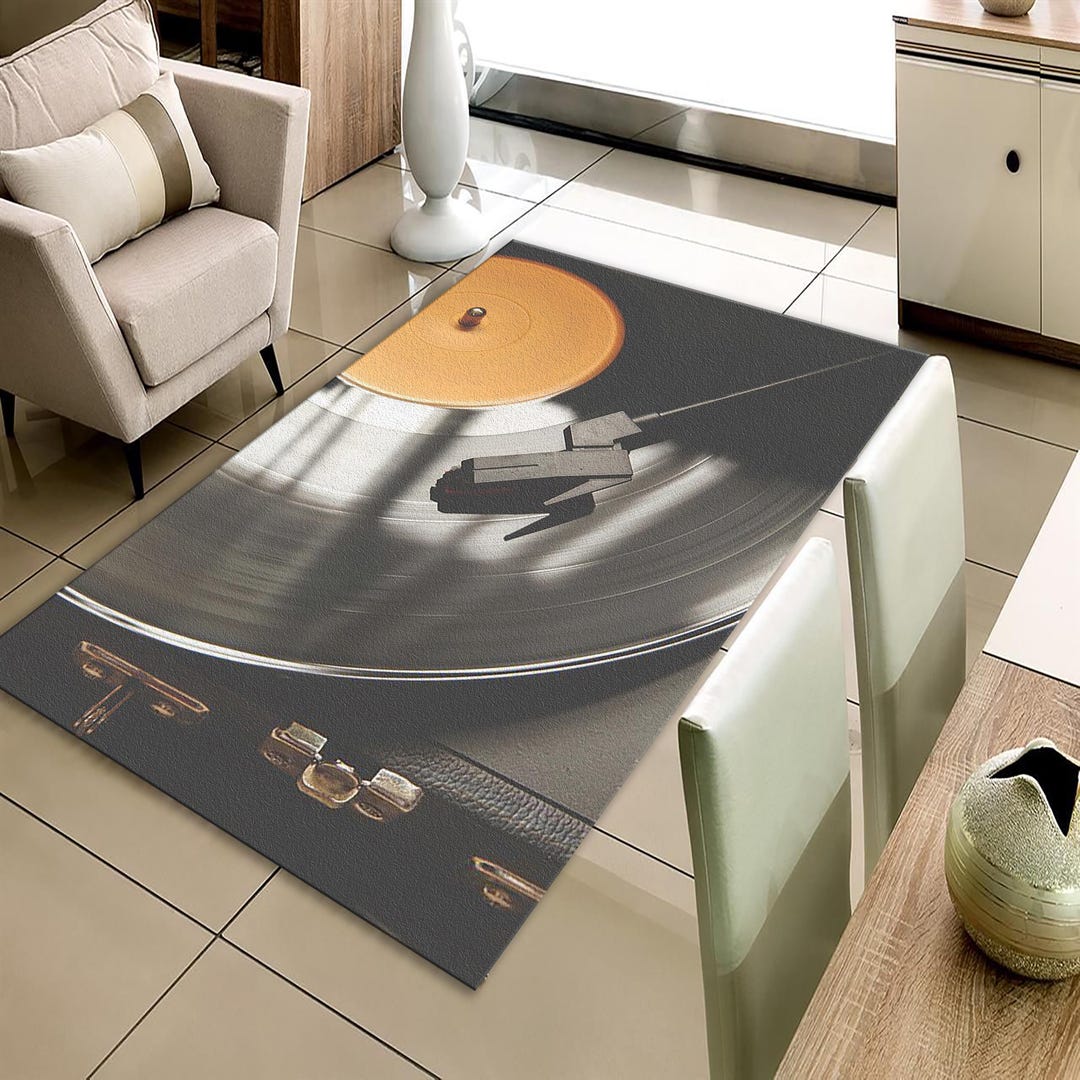 Vinyl Record Rug, Cassette Tape Rug, Retro Music Room Decor, 80s 90s ...