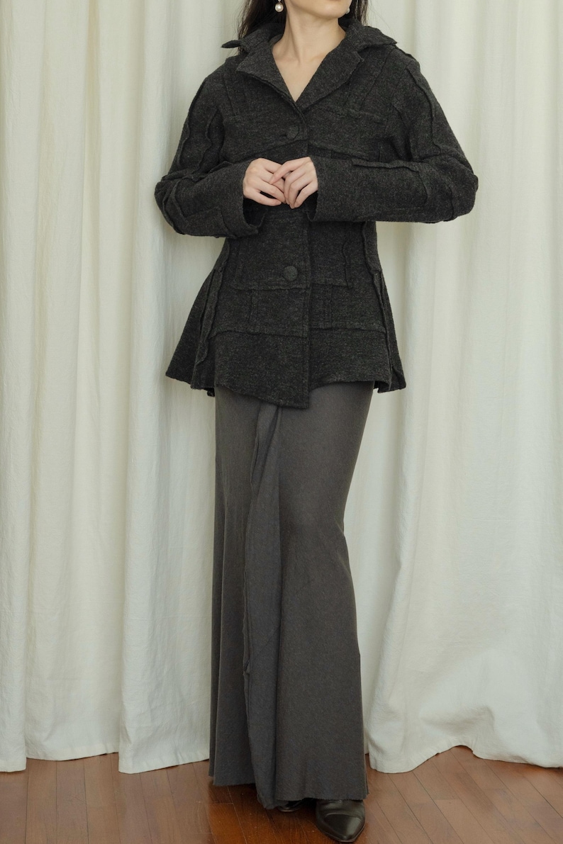 Manteau en laine feutrée Yoshiki Hishinuma années 90 image 4