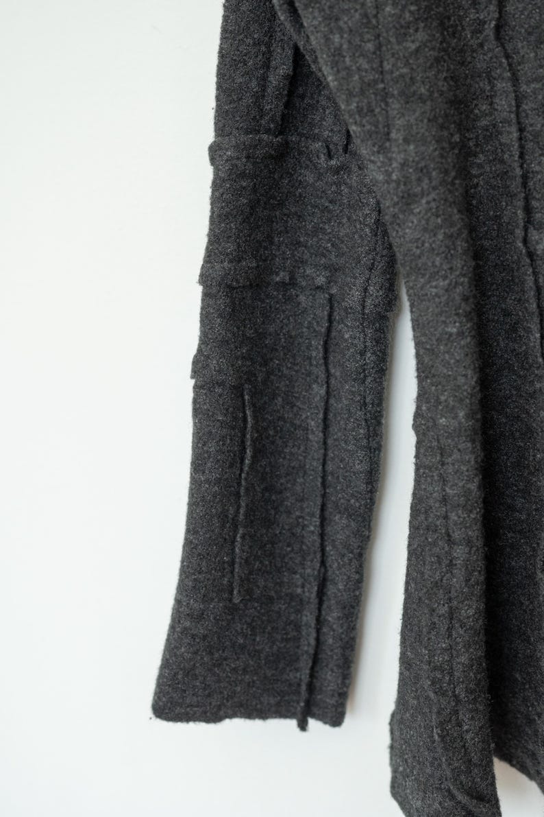 Manteau en laine feutrée Yoshiki Hishinuma années 90 image 10