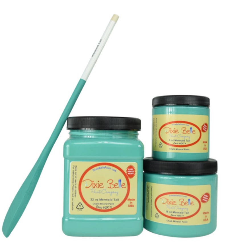 Dixie Belle Mermaid Tail Blue Mineral Chalk Paint Diy For Image 0