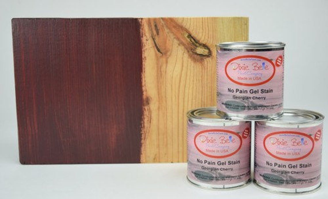 Dixie Belle No Pain Gel Stain Cherry Etsy