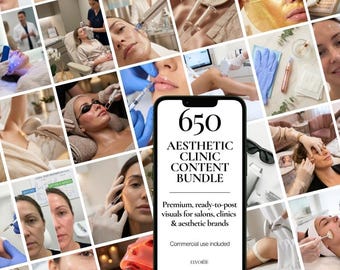 650 Ästhetik-Klinik-Bilder | Spritzen, Laser & Ins Gesicht | Med Spa Marketing Fotos | Kommerzielle Nutzung | Instagram-Vorlagen | Anzeigen