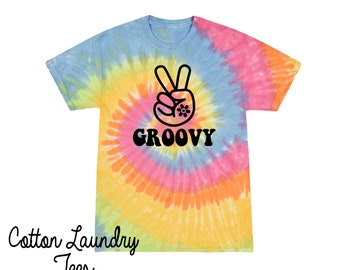 Pastel Tie Dye 2nd Birthday Shirt, Groovy Birthday shirt, I am this many 2, Second Birthday two groovy, Birthday Shirt, Twp birthday shirt