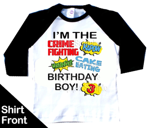 superhero 1st birthday shirt