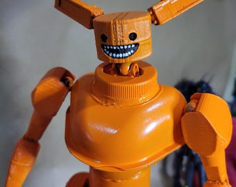 Figura personalizada de Valerobot Orange Bunny de 12 pulgadas