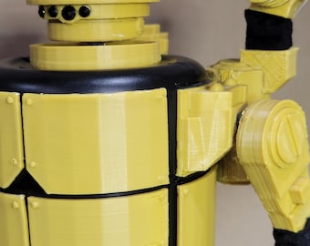 Figura personalizada de robot de guerra blindado de 30 cm de altura, sin pintar.