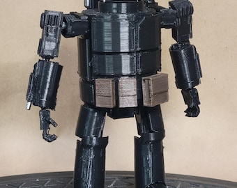 Soldado mecanizado de primera línea blindado de 6 pulgadas en color negro.