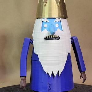 3D printed Ice King figure