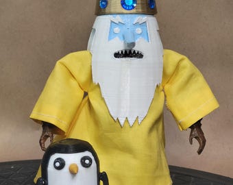 Set de Rey de Hielo y pingüino a escala 1:12