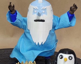 Set de Rey de Hielo y pingüino a escala 1:12