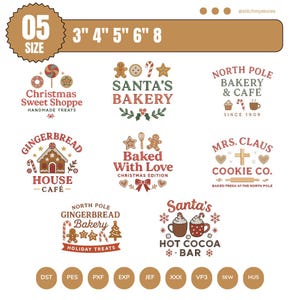 File da ricamo "Pan di zenzero" / "Casetta di biscotti di Natale" (download digitale)