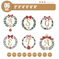 Mini Christmas Wreath Embroidery Design: Festive Holiday Stitch (Digital File)