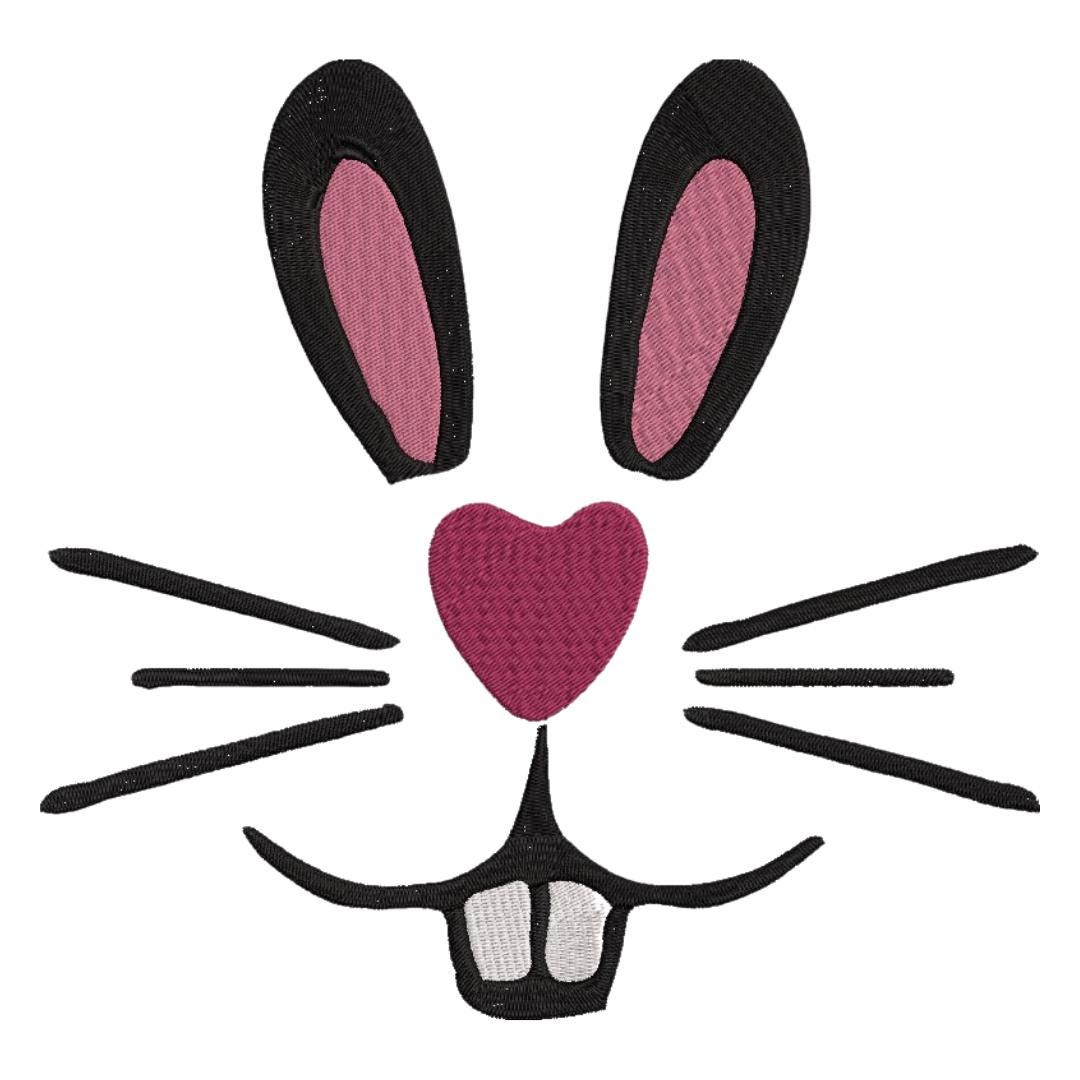 Bunny Face Embroidery Design Bundle | Easter Rabbit Expressions ...