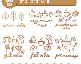 Fall Vibes Embroidery Design | Retro Pumpkin, Coquette Style (Instant Download)