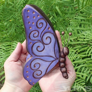 Personalized Custom Baby Butterfly Cremation Urn – Unique Handmade Ceramic Sculpture for Infants