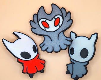 3er-Pack handgefertigte Hollow Knight-Anstecknadeln