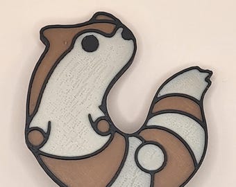 Furret pin (3d printed)