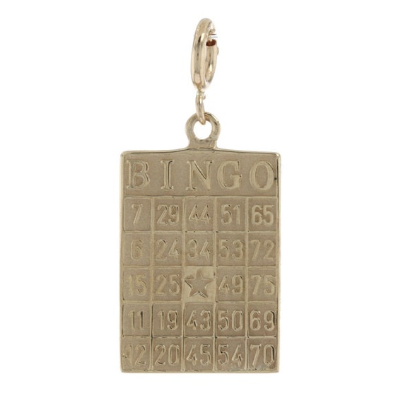 Gold I Love Heart Bingo Pendant Charm Diamond-Cut 24k Yellow Gold Plated GIFT Gold I Love Heart Bingo Pendant Charm Diamond-Cut 24k Yellow Gold Plated GIFT